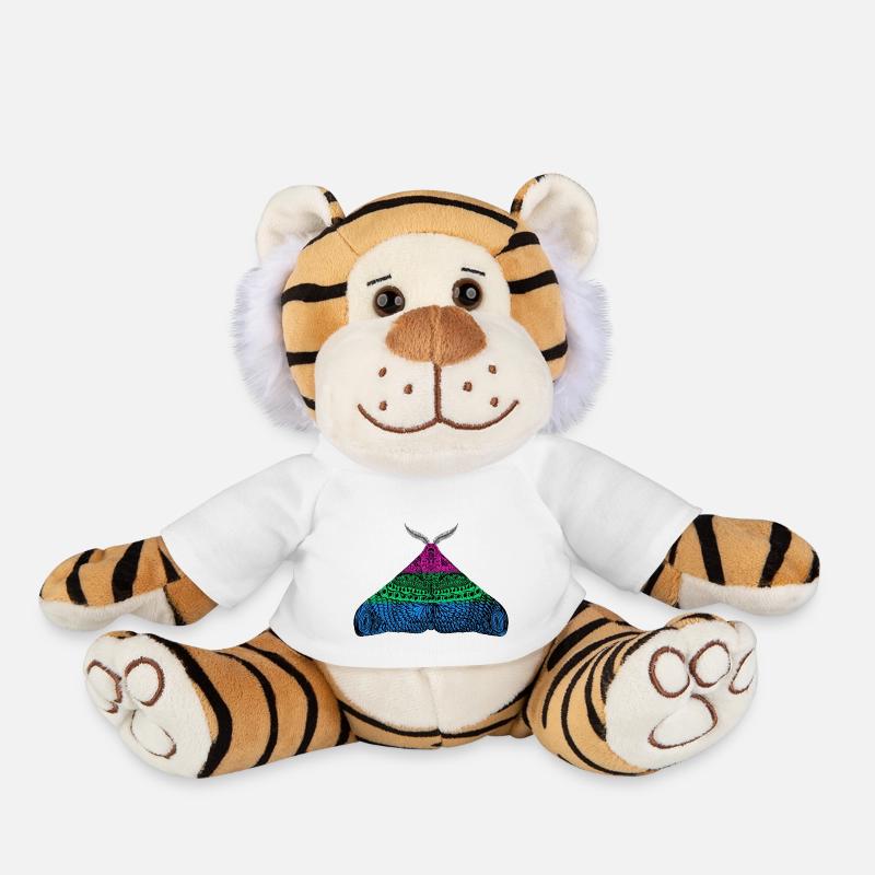Polysexual pride moth - Plush Tiger - white