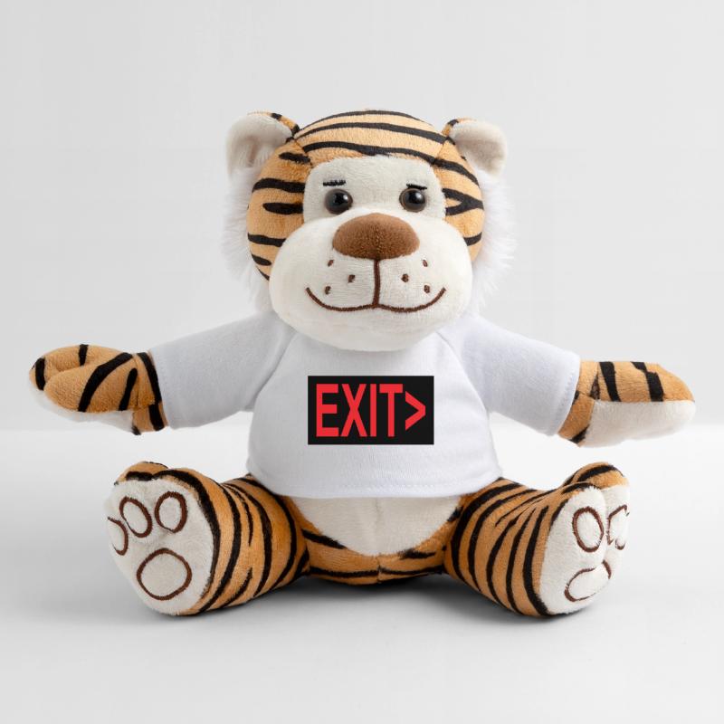Exit / Exit / Emergency Exit Plush Tiger