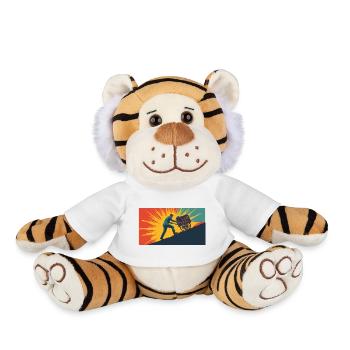Aller plus loin - Peluche Tigre - blanc - Devant