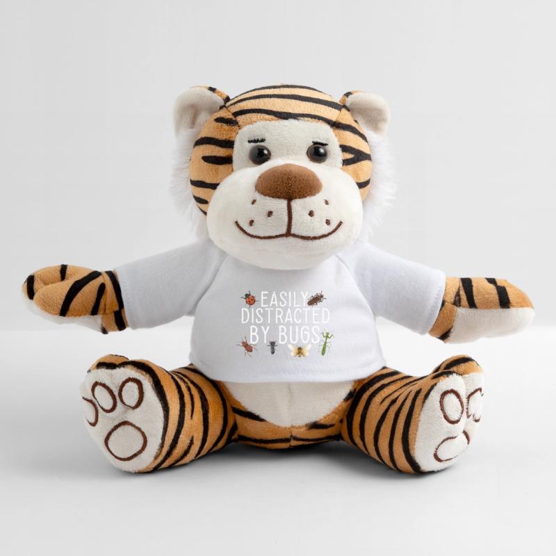 Entomologiste Bug Science facilement distrait par les bugs Peluche Tigre