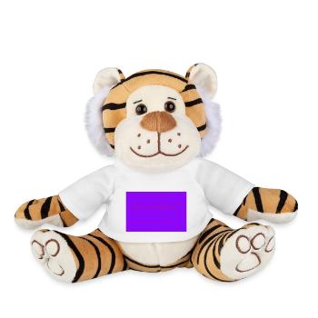 Zoom and boom zac - Plush Tiger - white - Front