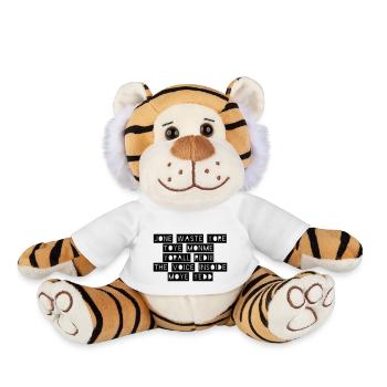 JONE WASTE YORE TOYE MONME YORALL REDIII THE VOICE - Plush Tiger - white - Front