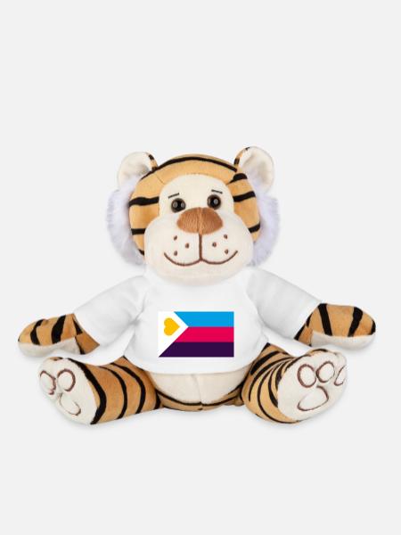 polyamouröse NEW Pride Flagge - Plüschtiger - Weiß