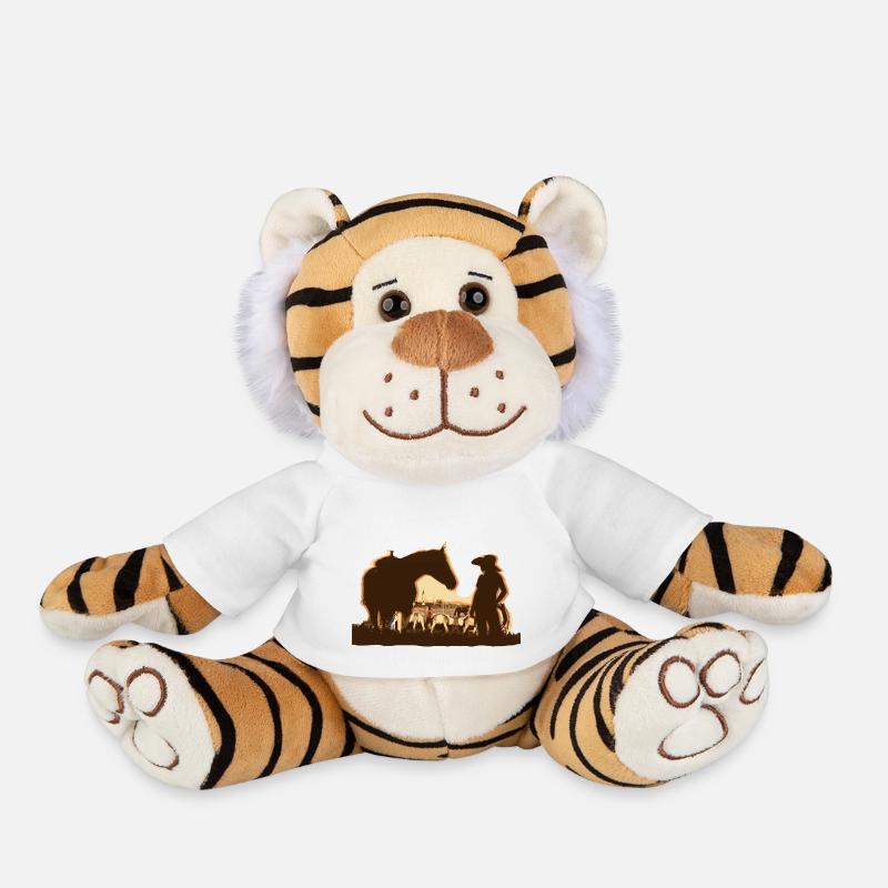 Wester Design - Plush Tiger - white