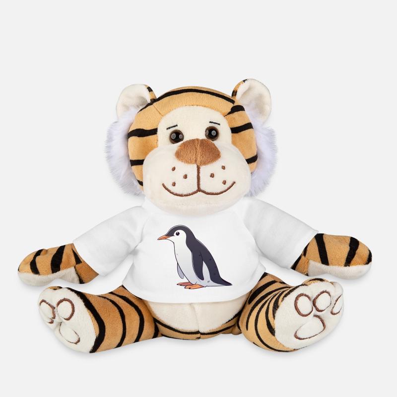 Penguin - Plush Tiger - white