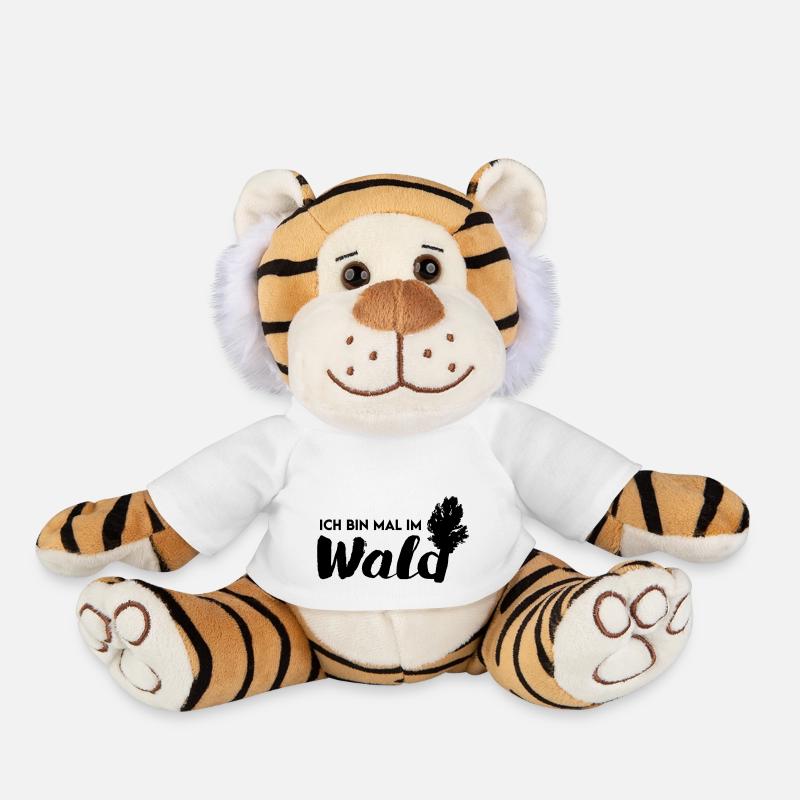 Im Wald - Plüschtiger - Weiß