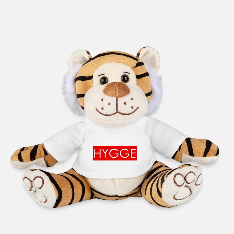 hygge rot - Plüschtiger - Weiß