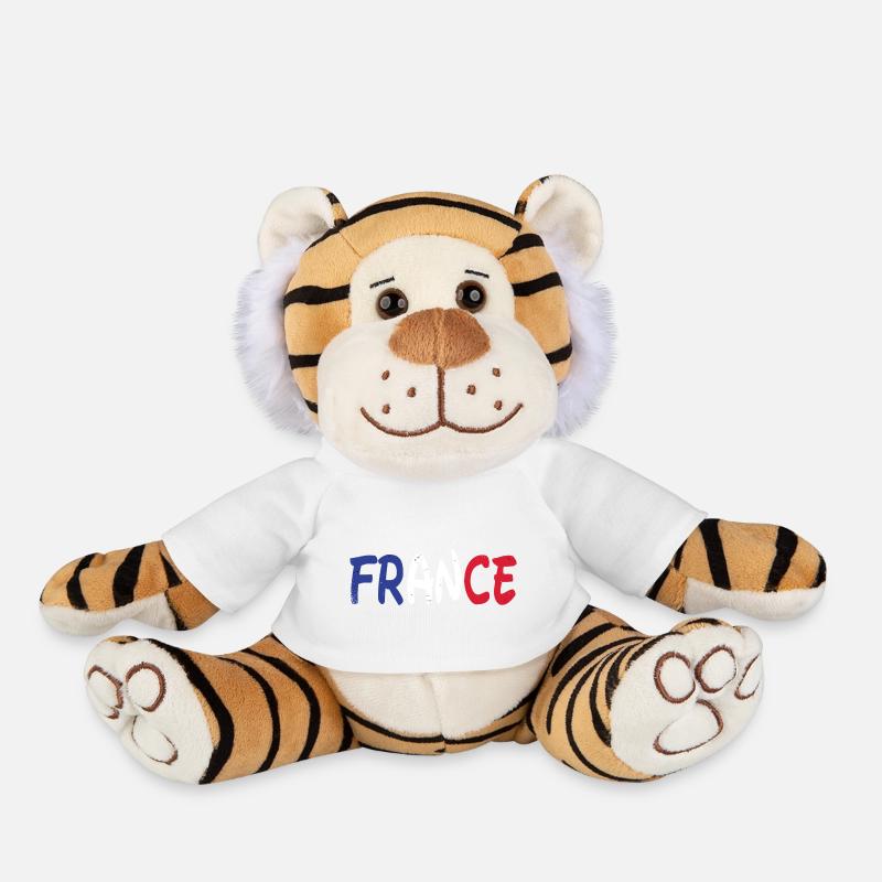 FRANCE - FRANKREICH - Plush Tiger - white