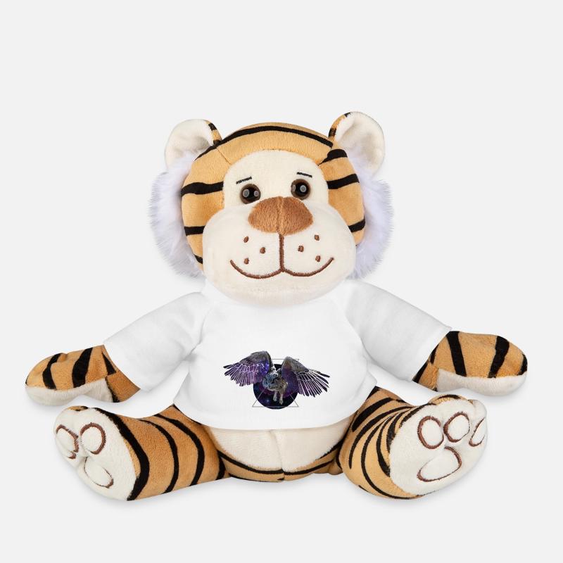 Space owl - Plush Tiger - white