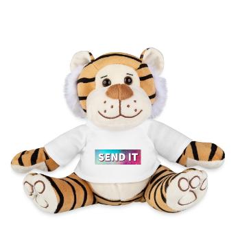 SEND IT Boxlogo - Plüschtiger - Weiß - Vorne
