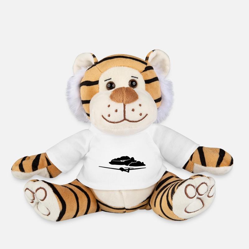 Planeur Planeur Planeur Pilote - Peluche Tigre - blanc