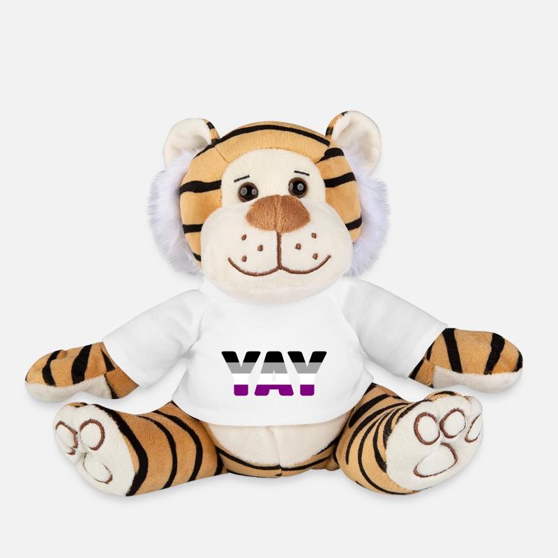 YAY Asexual - Peluche Tigre - blanc