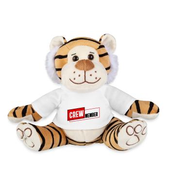 CREW Member Team Staff Group Team Colleague - Plush Tiger - white - Front