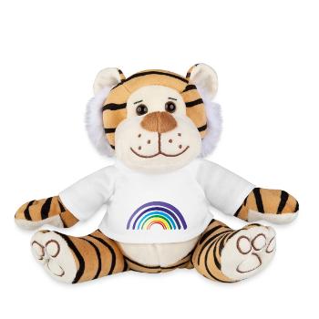 rainbow chakren - Plüschtiger - Weiß - Vorne
