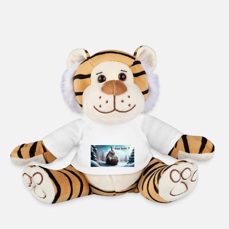 Easter bunny too late? - Plush Tiger - white