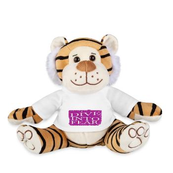 funny sayings birthday present happy - Plüschtiger - Weiß - Vorne