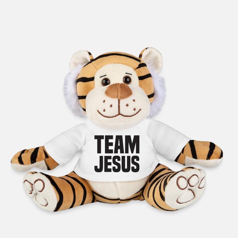 Team Jesus - Plüschtiger - Weiß