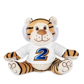 Tournois de maillots de football numéro 2 2026 Design - Peluche Tigre - blanc - Devant