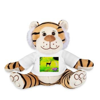 whats up - Plush Tiger - white - Front
