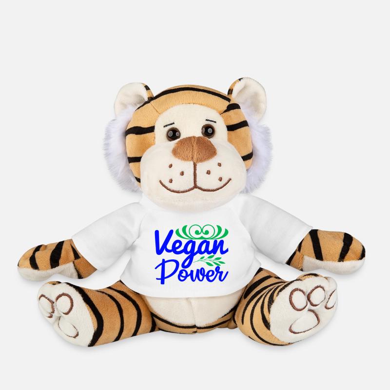 Vegan Power - Plüschtiger - Weiß
