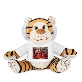 Abendrot_1 - Plush Tiger - white - Front