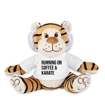 karaté - Peluche Tigre - blanc - Devant