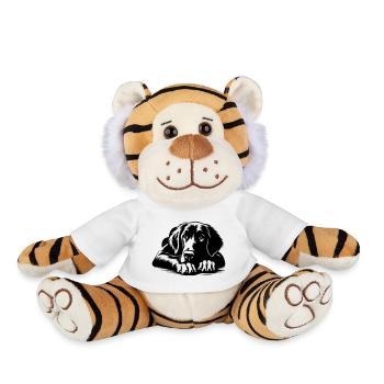 Flat-coated Retriever - Plush Tiger - white - Front