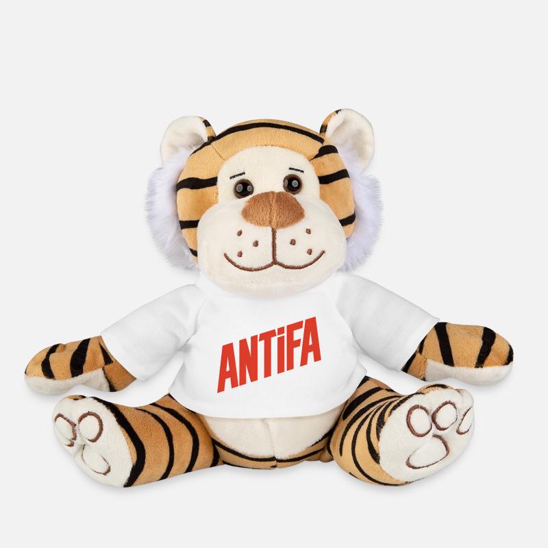 Antifa - Antifascist Merch - Plüschtiger - Weiß