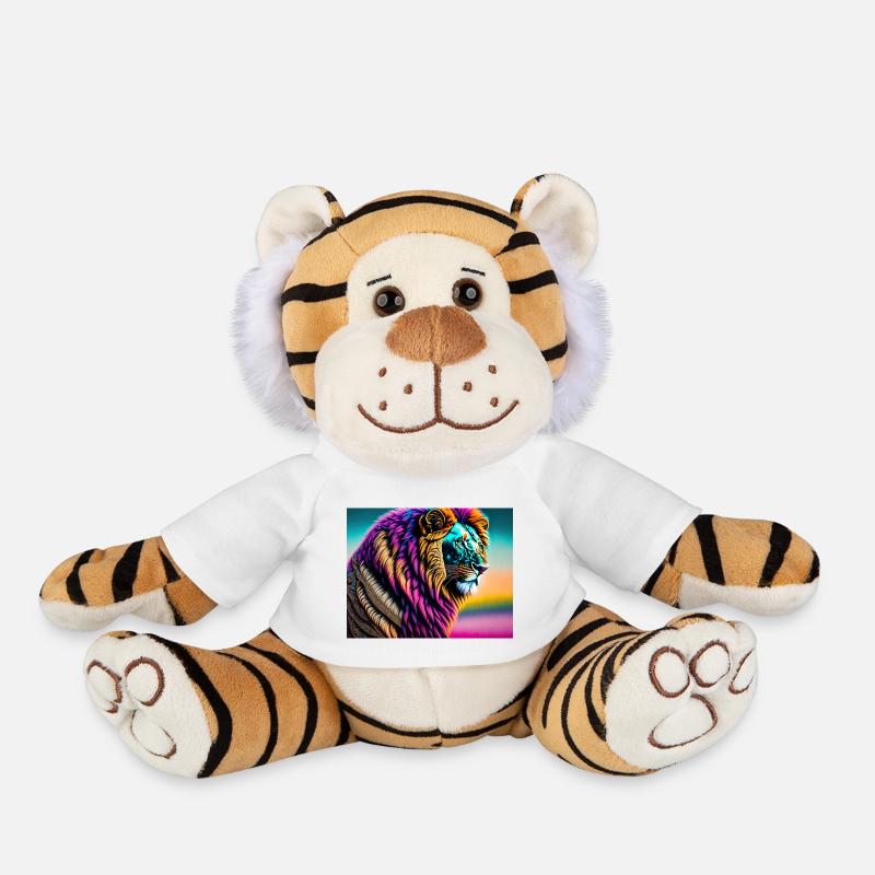 Lion - Peluche Tigre - blanc