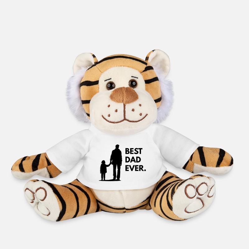 My Dad - Plush Tiger - white