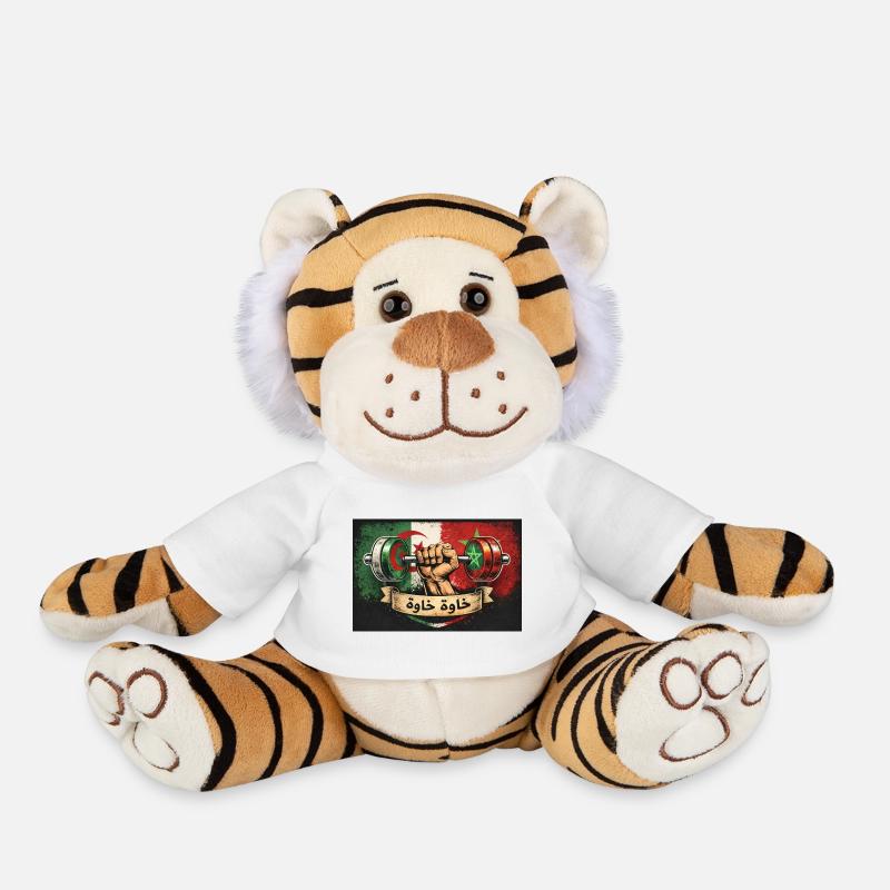 خاوة خاوة - Plush Tiger - white
