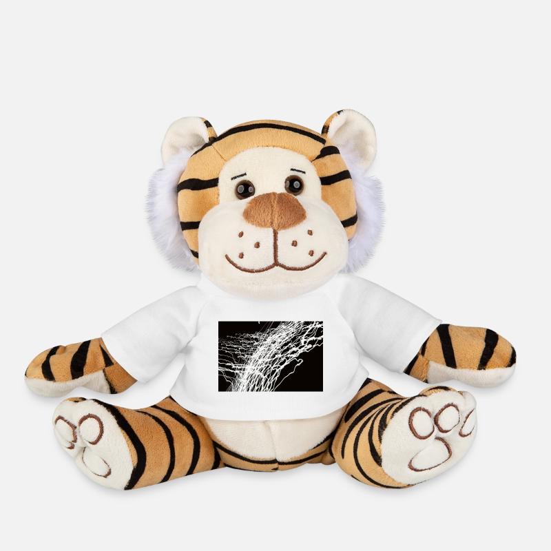 Lichtspiele 1 - Plush Tiger - white