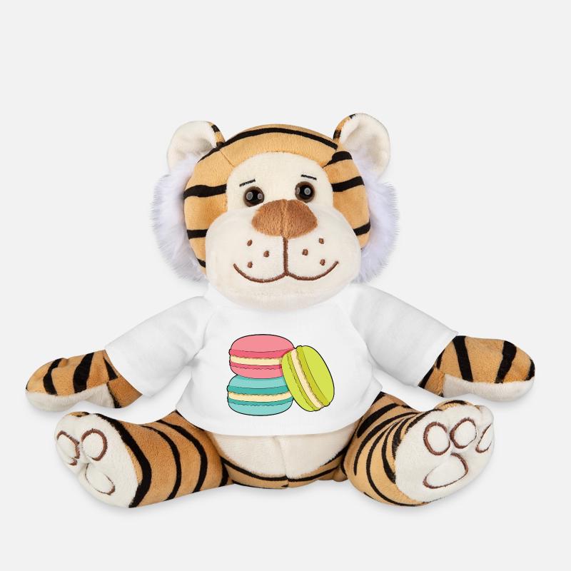 Macarons - Peluche Tigre - blanc