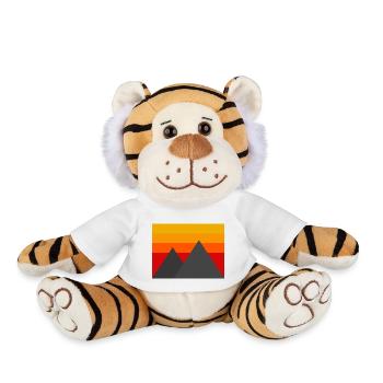 Minimalistic Mountains - Plush Tiger - white - Front