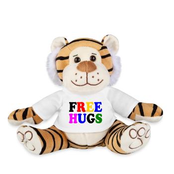 Free hugs - Plush Tiger - white - Front
