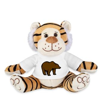 bear - Plush Tiger - white - Front