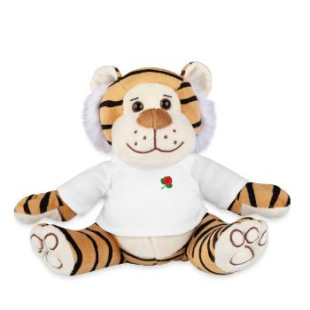 rose - Peluche Tigre - blanc - Devant