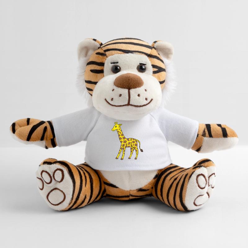 Giraffe Tiere Comic Kinder Geschenkidee Plüschtiger
