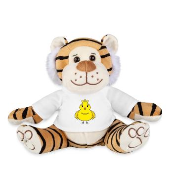 Canard Canin Canard Caneton - Peluche Tigre - blanc - Devant
