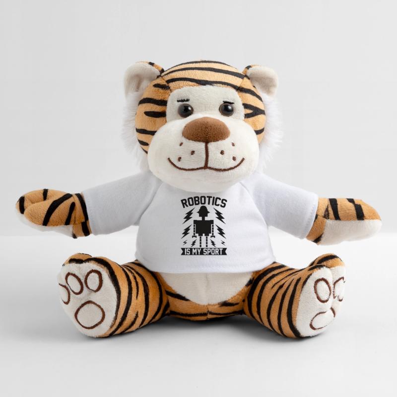 Robot Programmer Automation Technician Plush Tiger