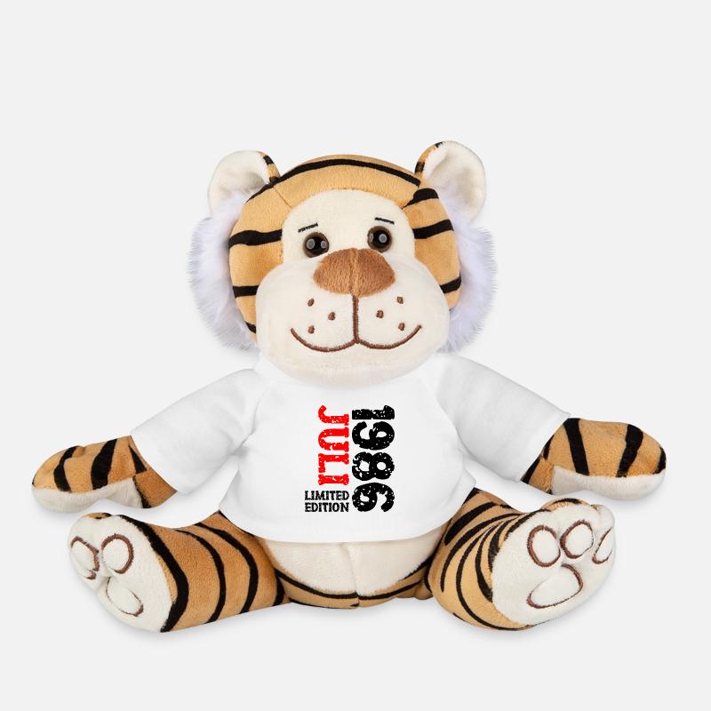 1986 Juli Limited Edition Geburtstag Geschenk - Plüschtiger - Weiß