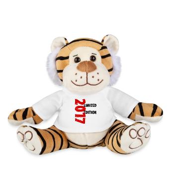 2017 Édition Limitée Anniversaire Cadeau Décoration - Peluche Tigre - blanc - Devant