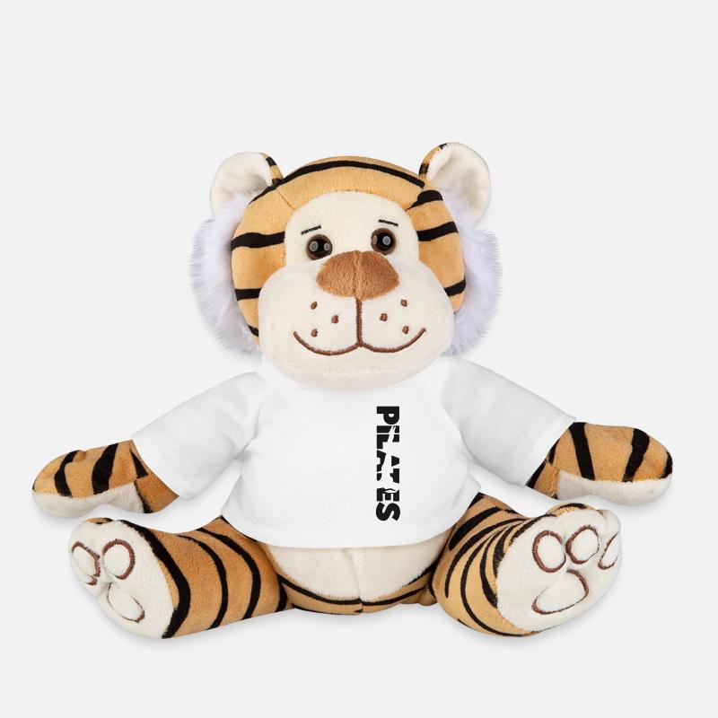 Pilates Instructor Teacher Pilates - Plush Tiger - white