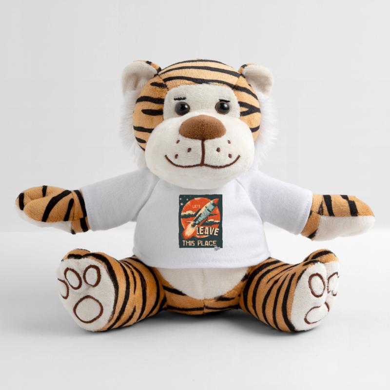 Sortons d’ici avec une fusée Peluche Tigre