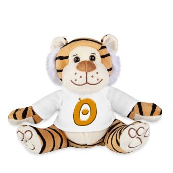 Birthday 30 years - Plush Tiger - white - Front