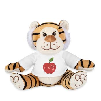 Isaac Newton - Plush Tiger - white - Front