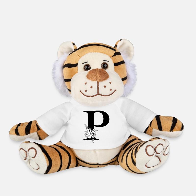Buchstabe P - Plüschtiger - Weiß