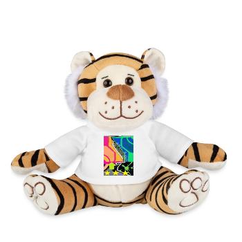 graffiti Colours - Plush Tiger - white - Front