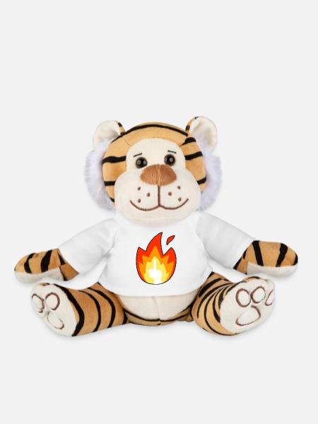 Feuerfinger-Emoji - Plüschtiger - Weiß