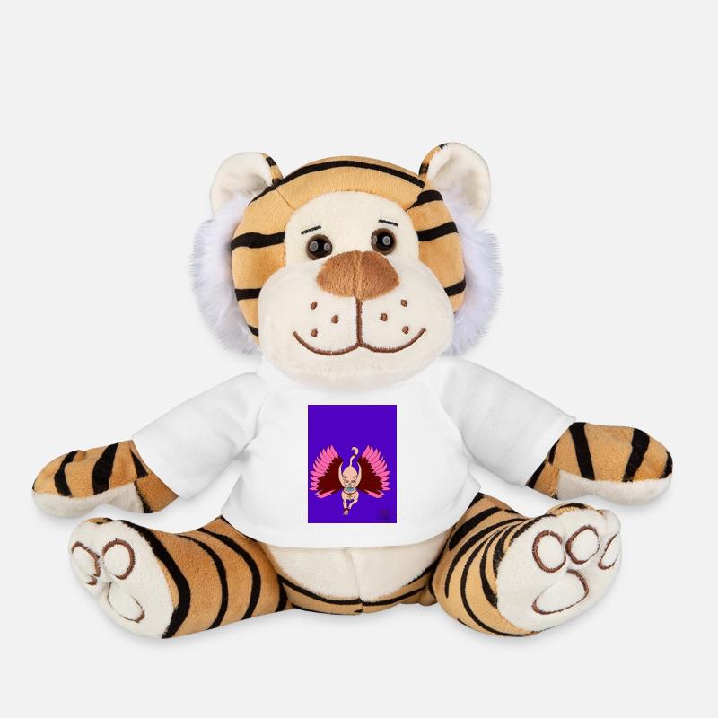 Egyptian cat - Plush Tiger - white